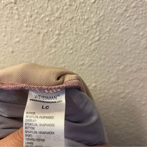 Weissman Dance ballet tutu mauve lavender lace long sleeve dress Why 9740 LC - Picture 12 of 14